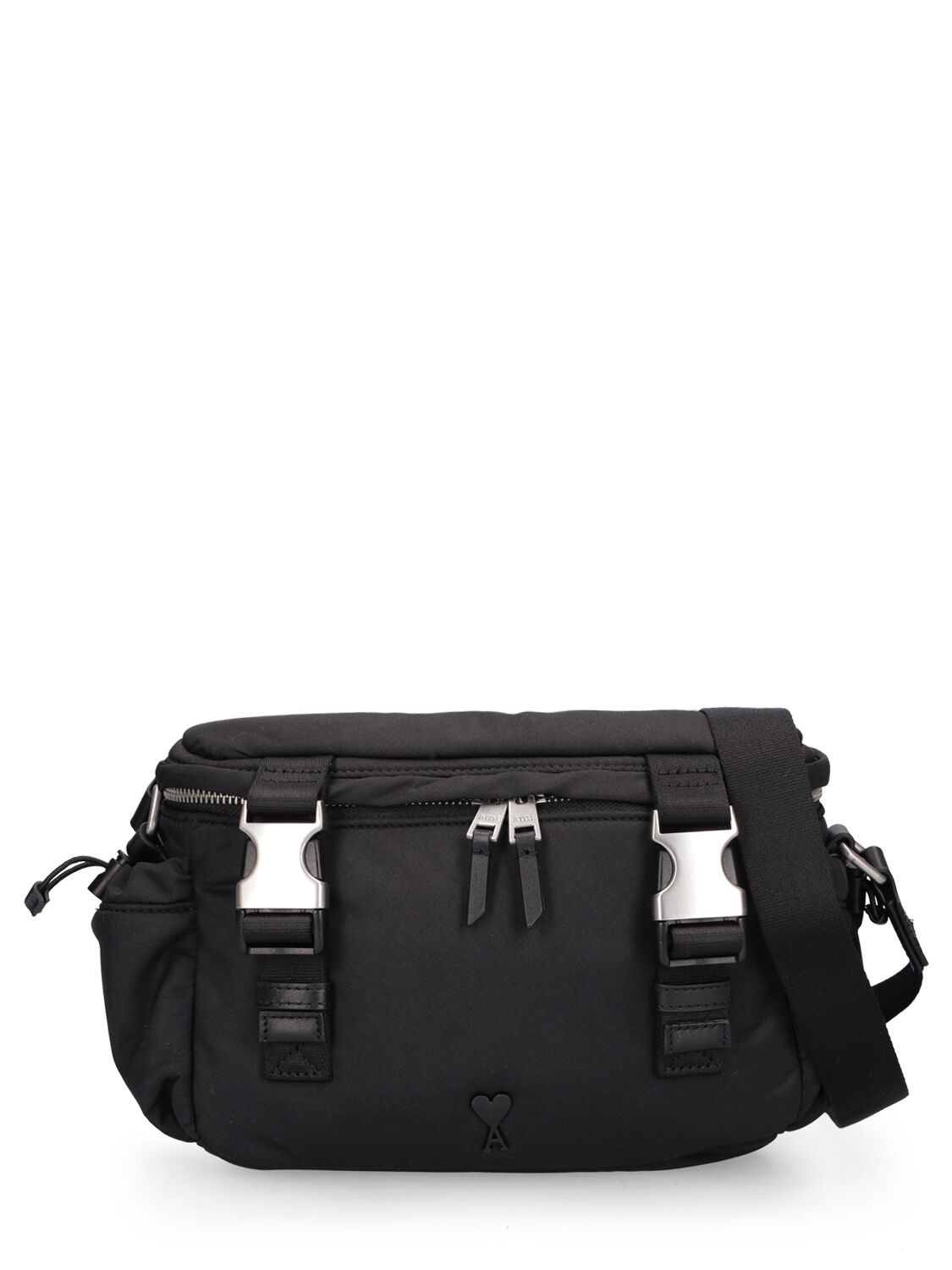 Ami Alexandre Mattiussi Adc Logo Messenger Bag In Black