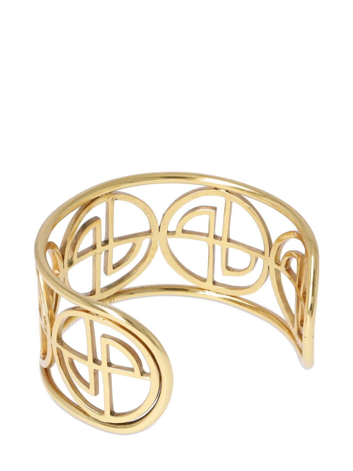 Shop Patou Jp Coin Cuff Bracelet In Gold