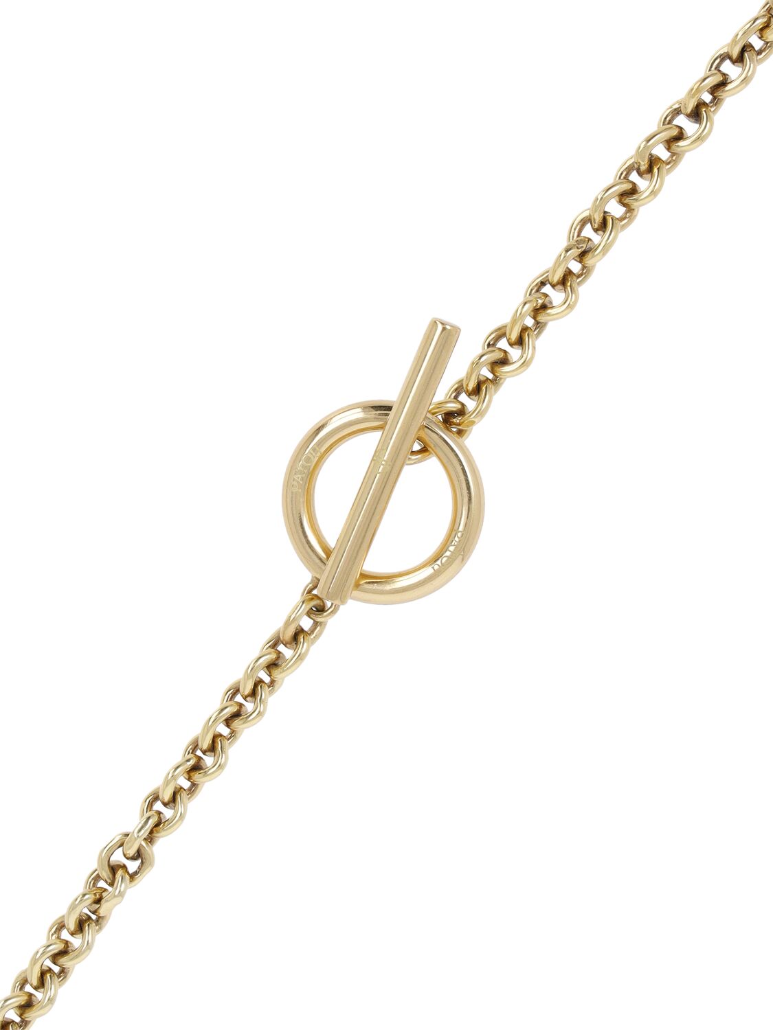 Shop Patou Antique Coin Charm Long Necklace In Gold