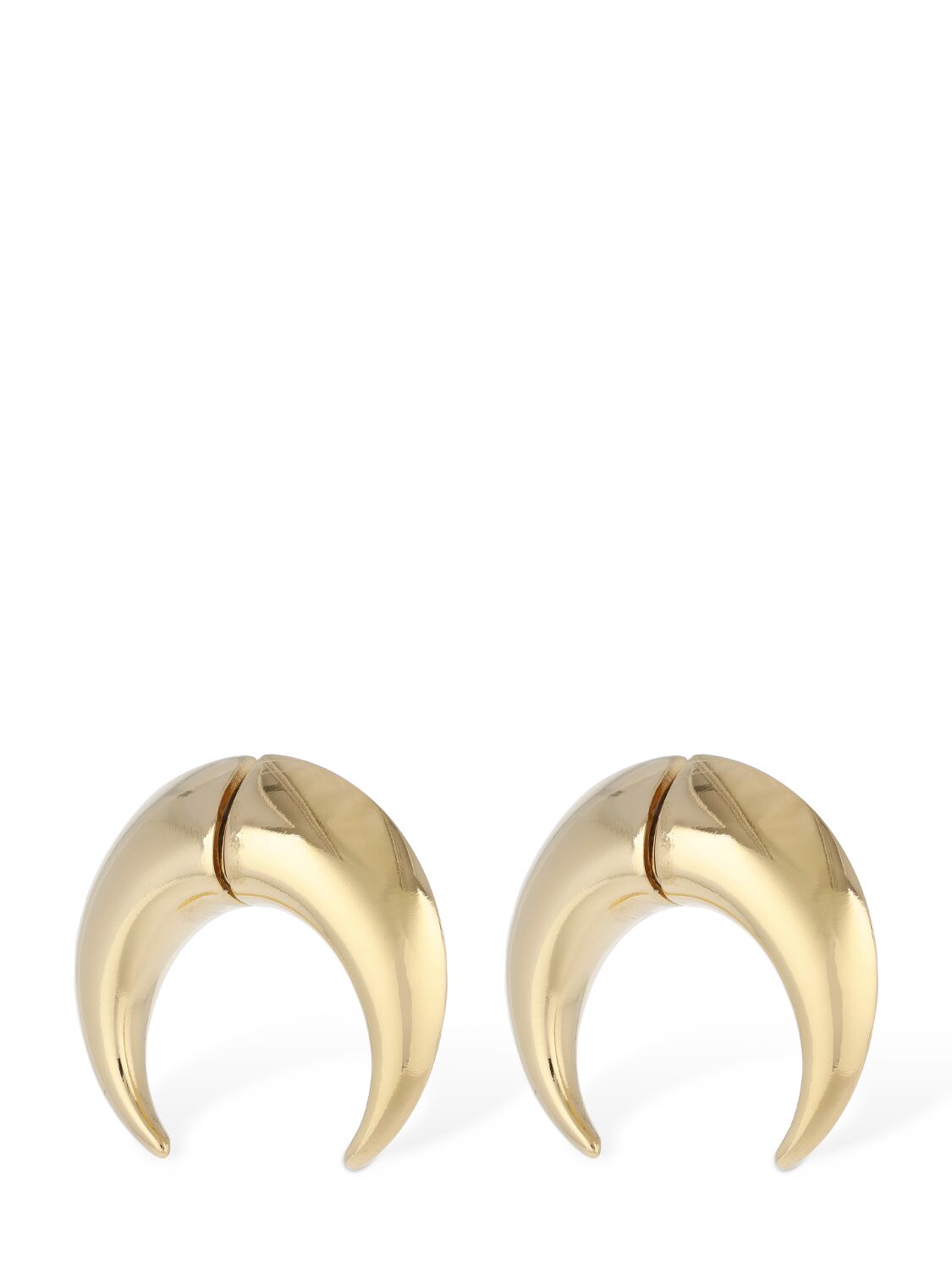 Shop Marine Serre Chamanic Regenerated Tin Earrings In Gold