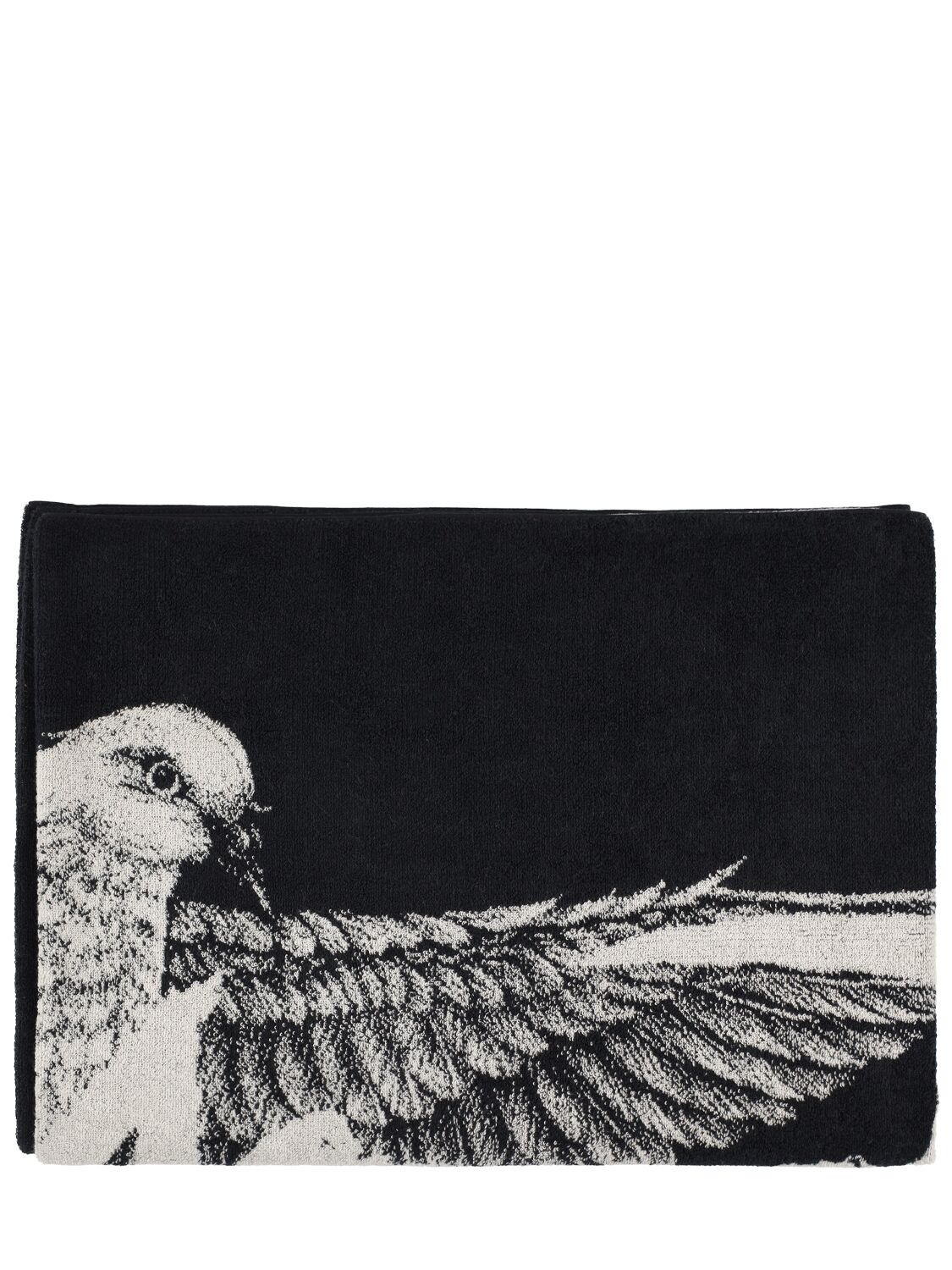 Image of Yohji Jacquard Logo Bath Towel