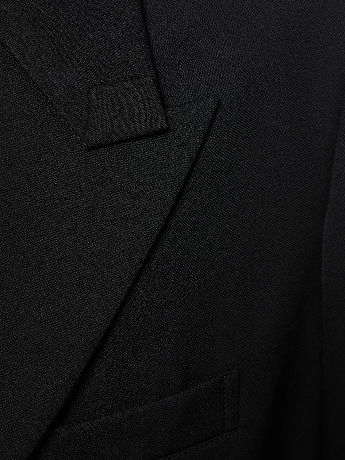 Shop Yohji Yamamoto Three Buttons Wool Blazer In Black