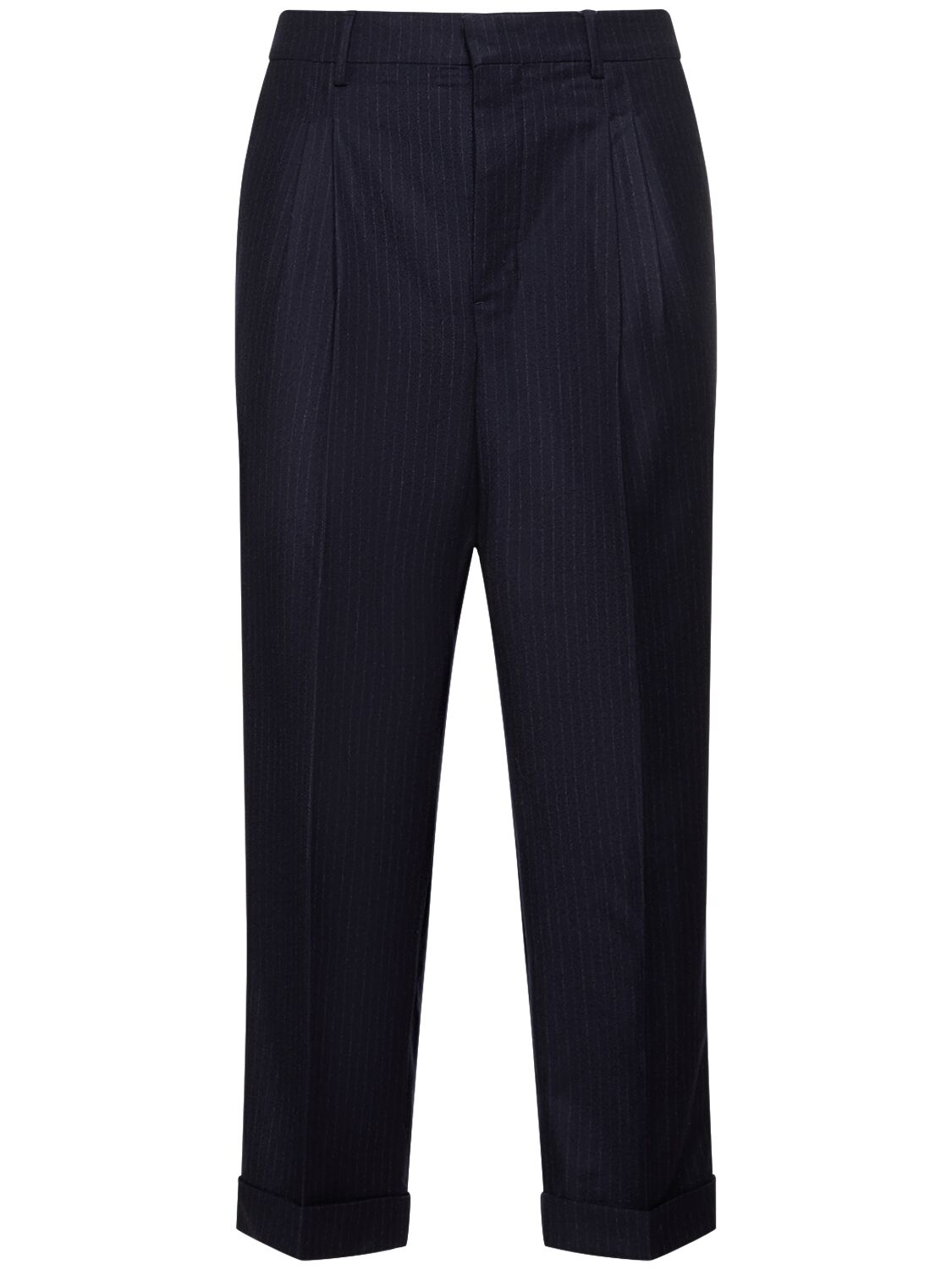 Pinstriped Cropped Pants