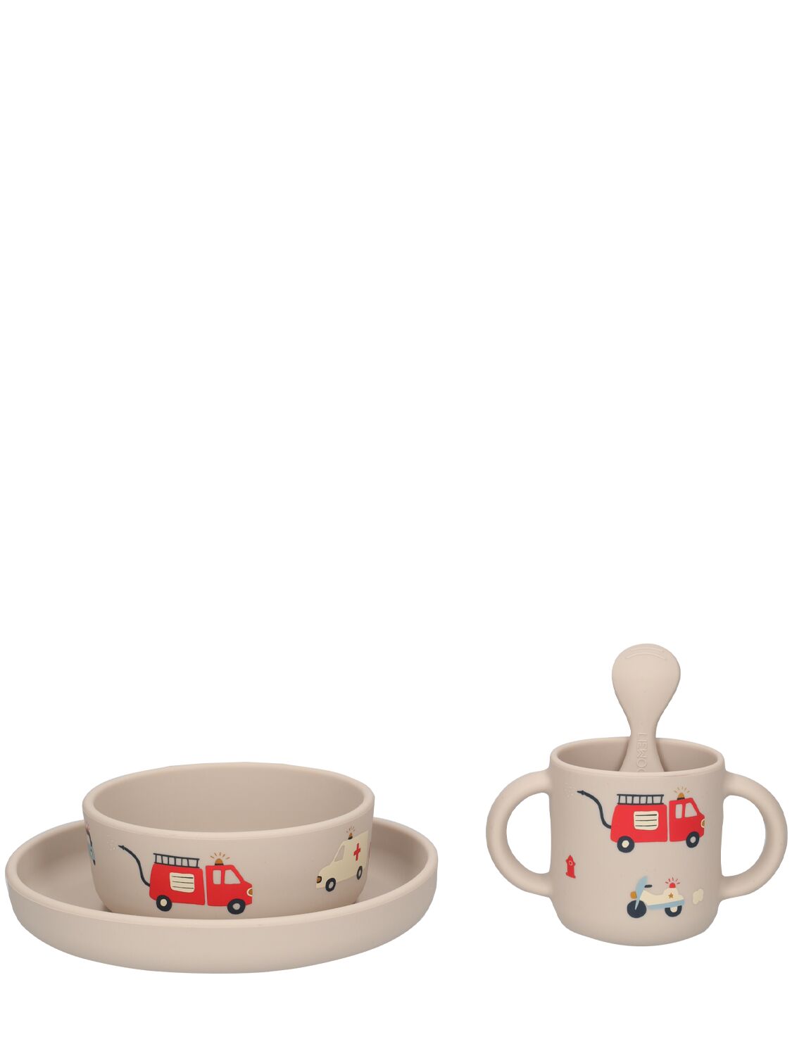 Silicone Tableware Set W/ Vehicle Print – KIDS-BOYS > ACCESSORIES > BABY ACCESSORIES