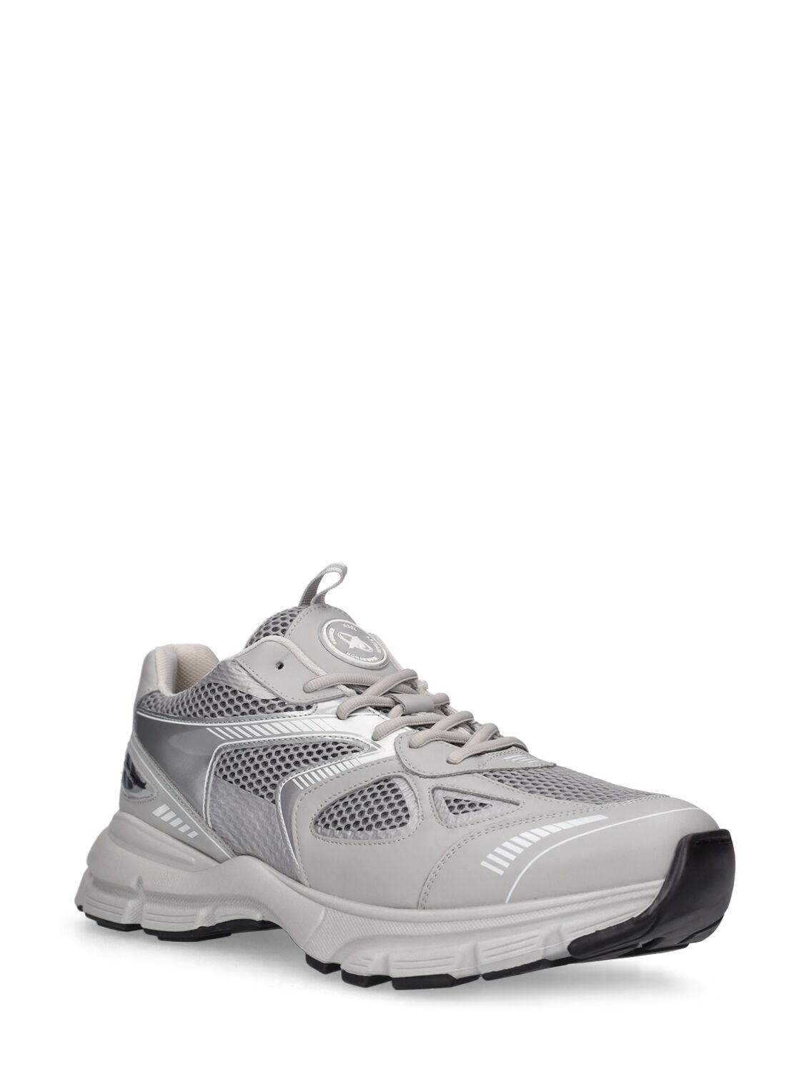 Shop Axel Arigato Marathon Runner Sneakers In Grey,silver
