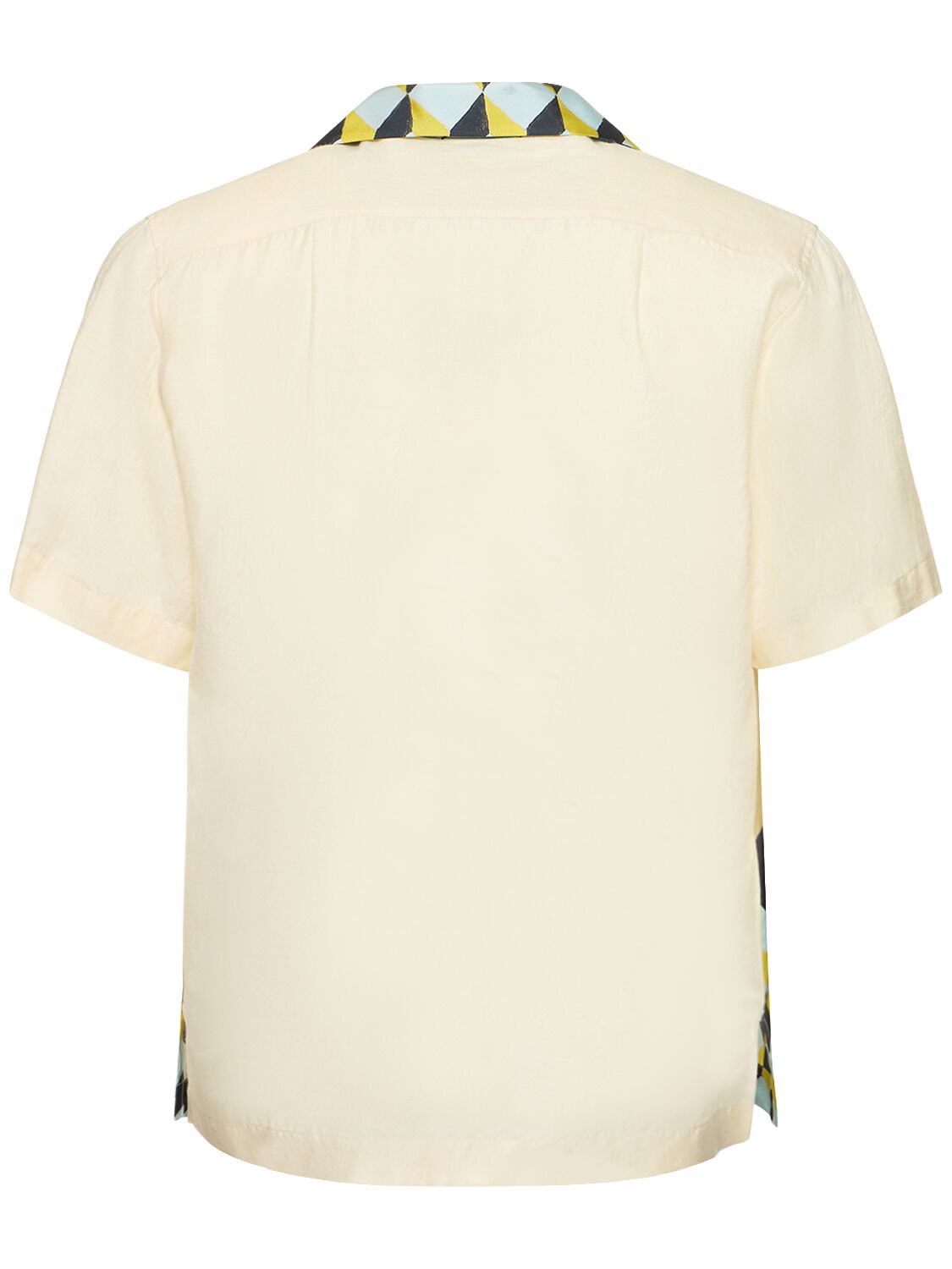 Shop Wales Bonner Birdsong Printed Silk Bowling Shirt In Ivory,multi