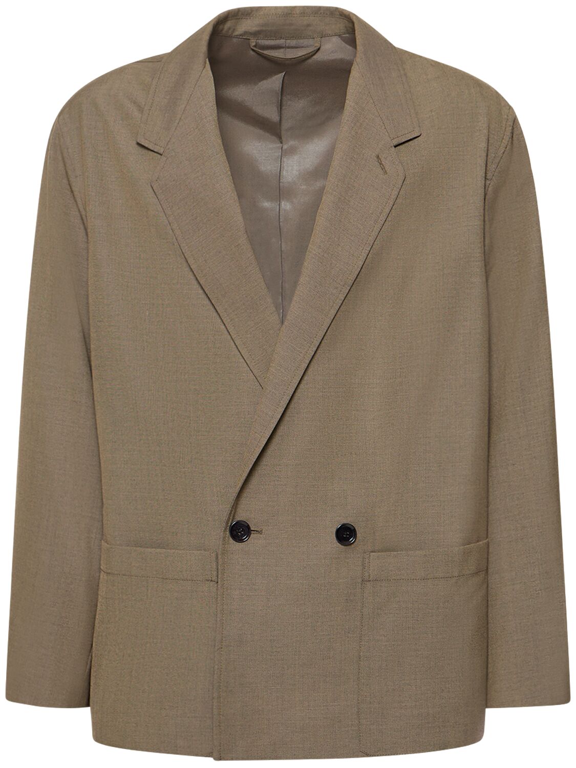 LEMAIRE Double Breasted Wool Blend Jacket