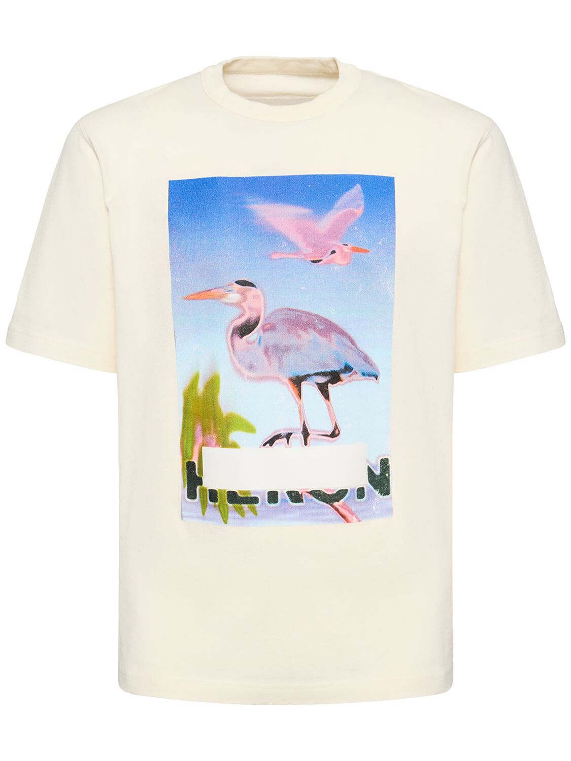 HERON PRESTON Censored Heron Cotton Jersey T-shirt