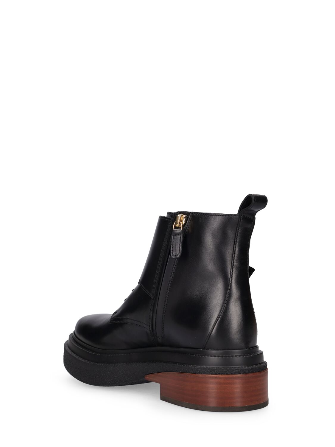 Shop Tod's 40mm Leather Ankle Boots In Black