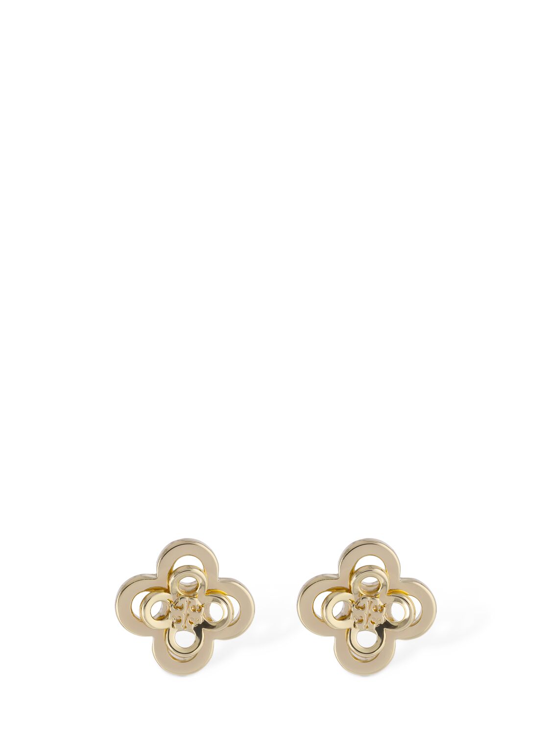 Tory Burch Kira Clover Stacked Stud Earrings In Gold