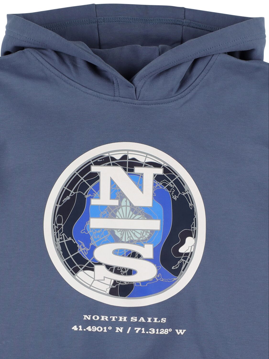Shop North Sails Cotton Sweatshirt Hoodie In Blue