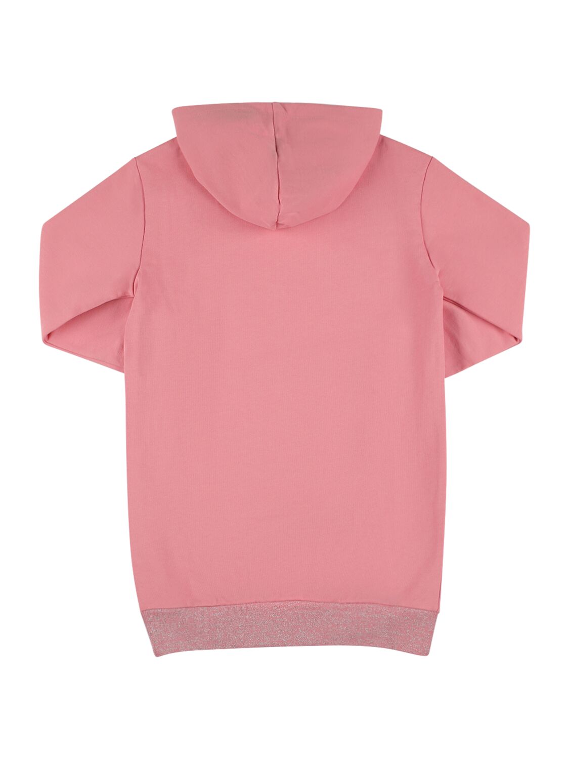 Shop Diesel Hooded Cotton Sweat Dress In Pink