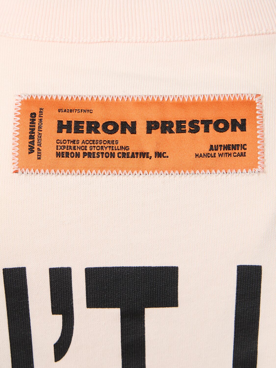 Shop Heron Preston Globe Burn Print Cotton Jersey T-shirt In White,black