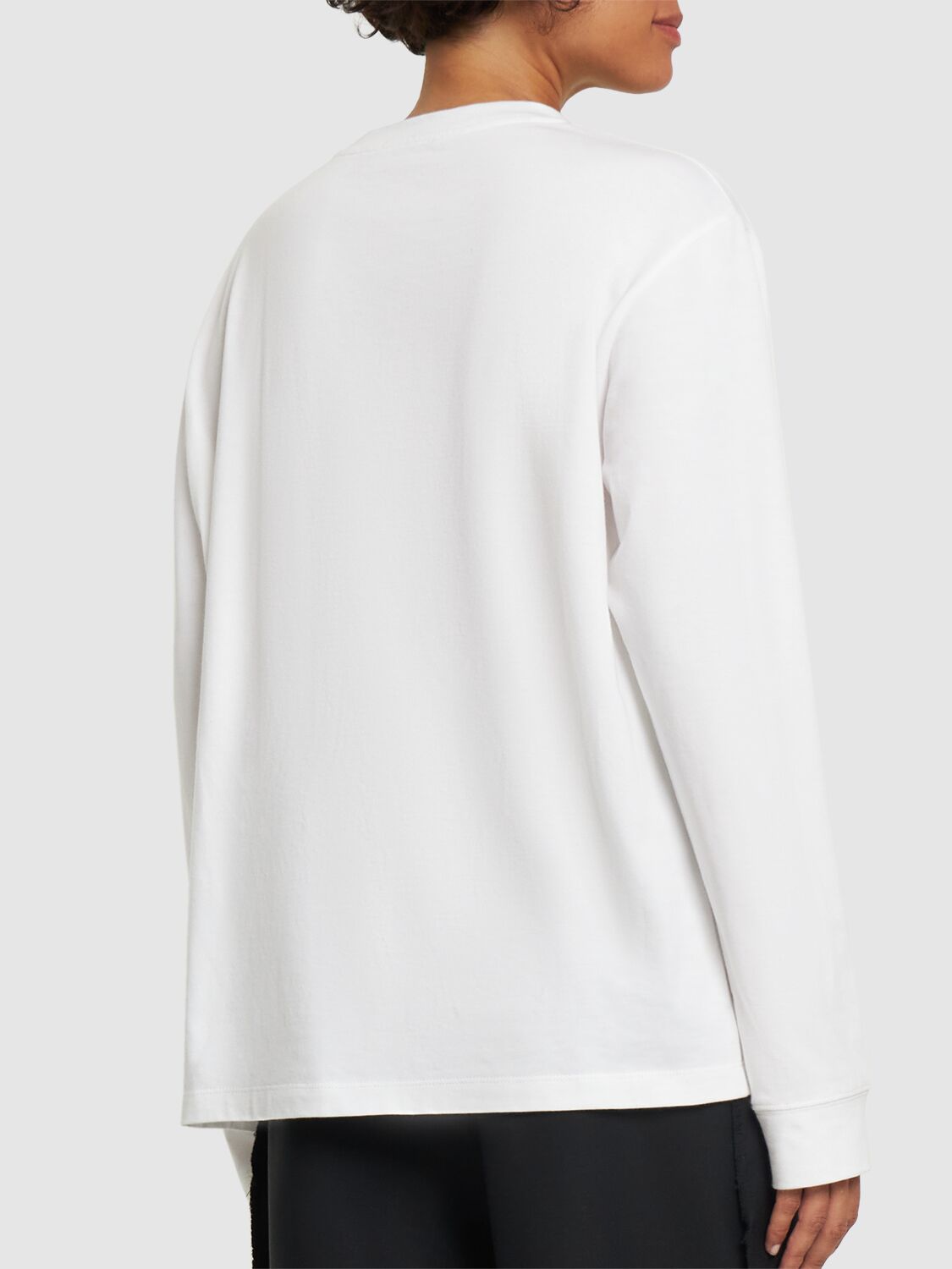 Shop The Row Ciles Long Sleeve Cotton Jersey T-shirt In White