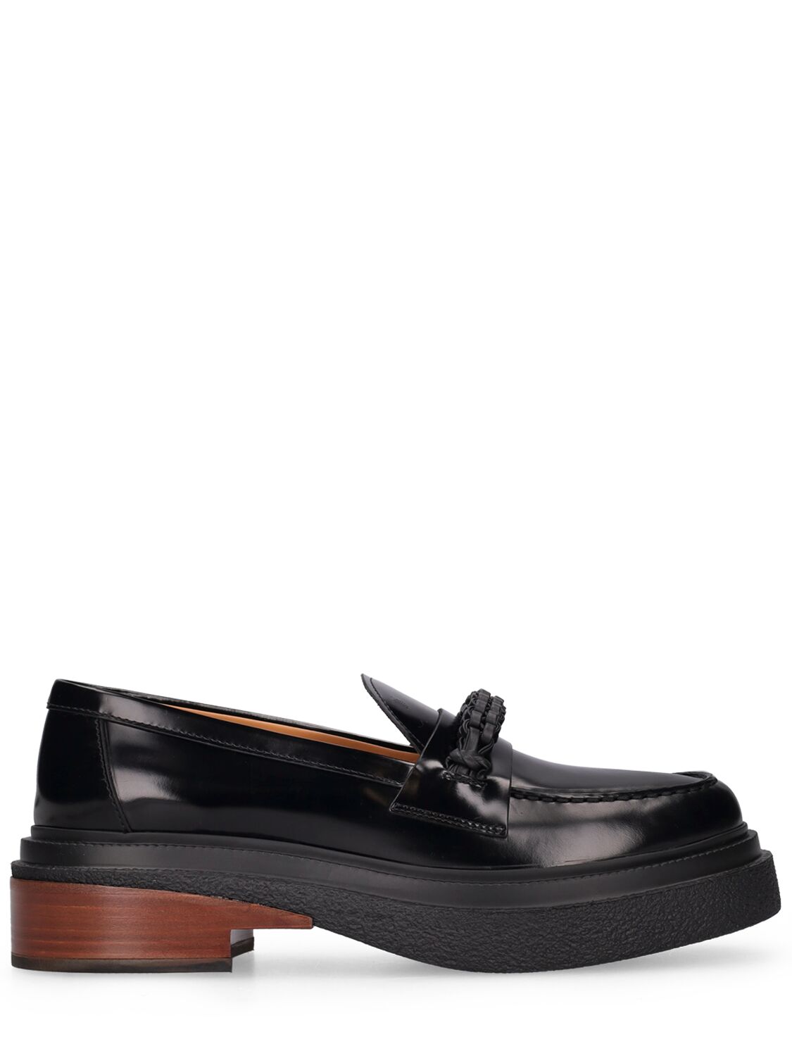 Tod's 40mm Leather Loafers In Schwarz
