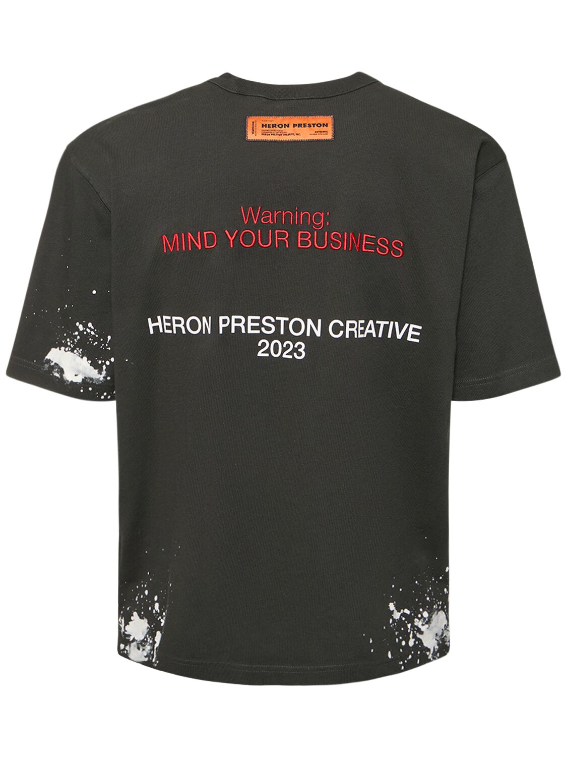 Shop Heron Preston H.p.c. Print Cotton Jersey T-shirt In Black