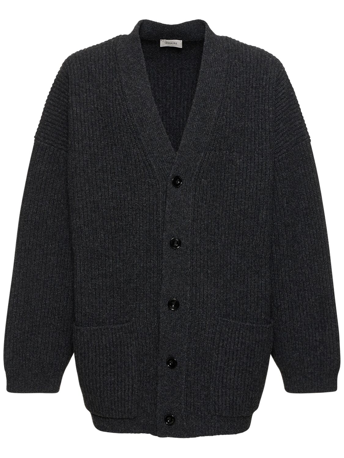 Image of Felted Wool Knit Cardigan