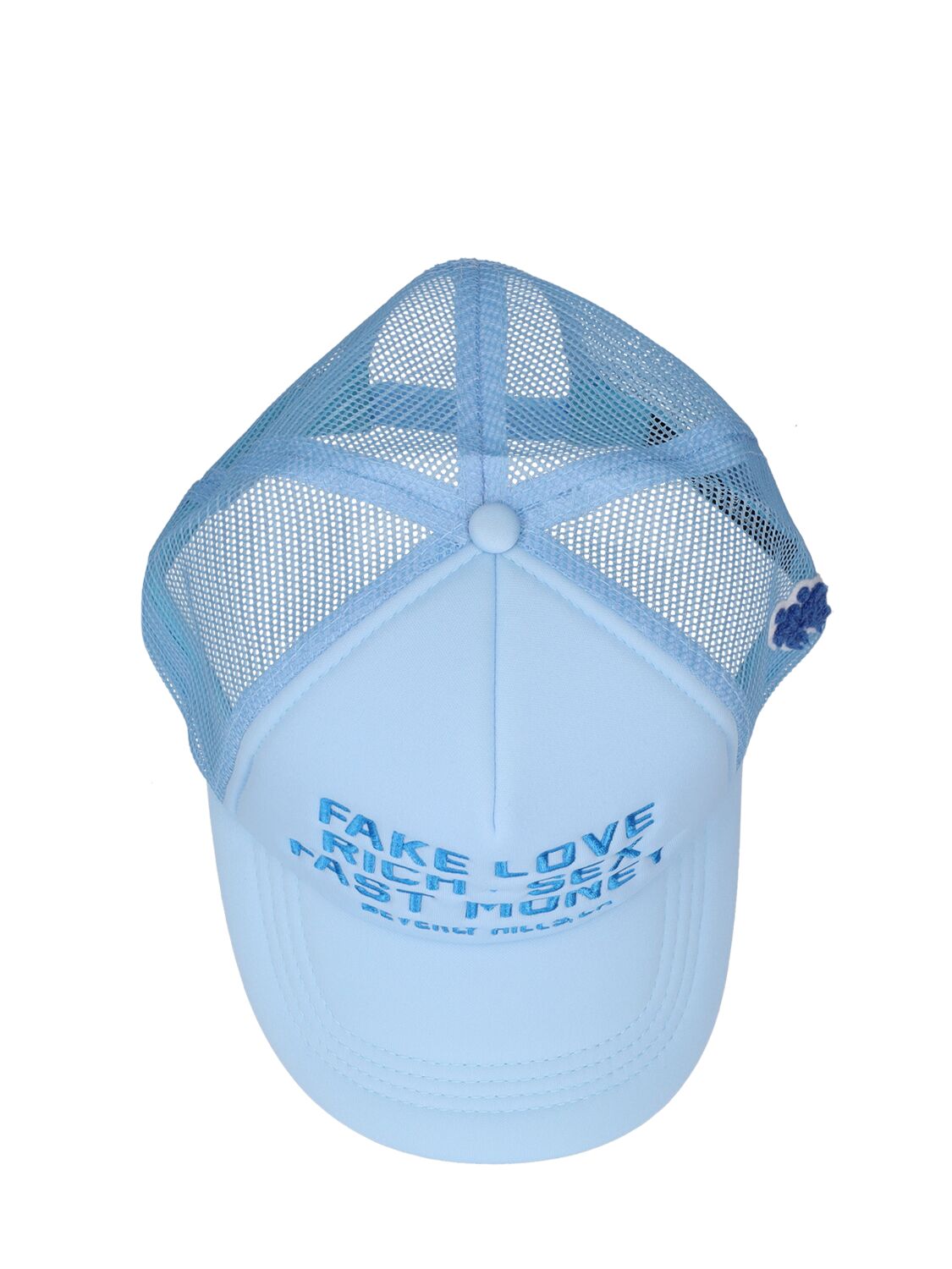 Fake Love Cotton Hat In Light Blue