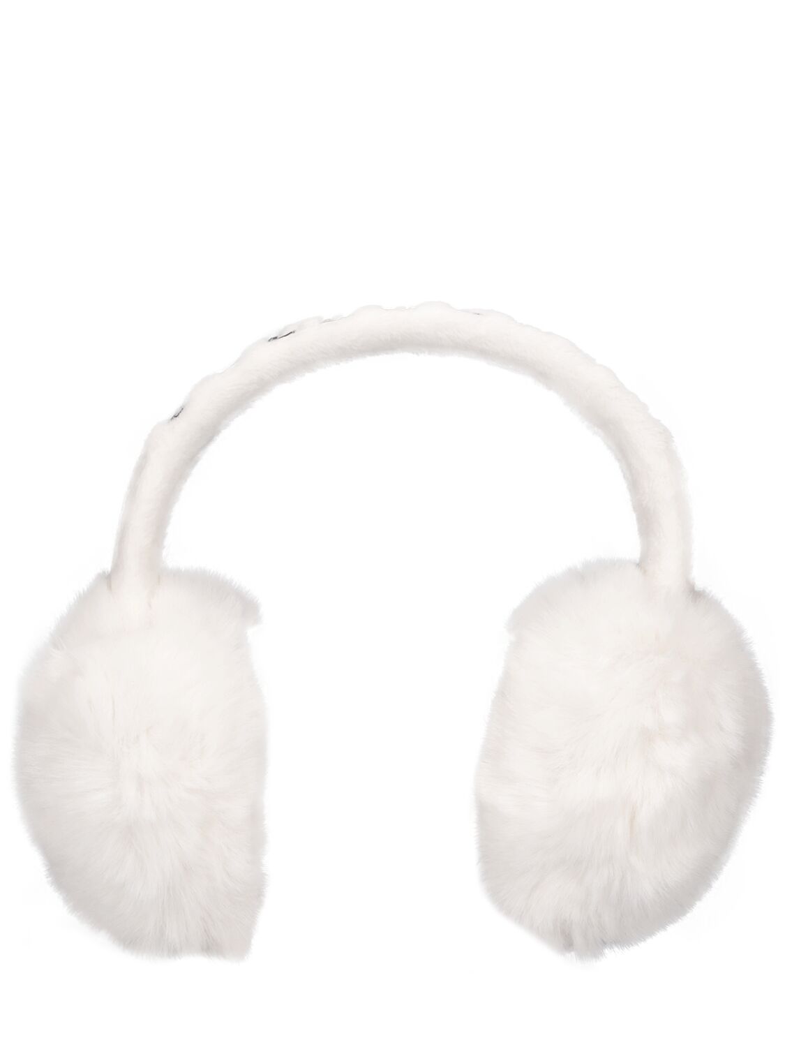 Goldbergh Fluffy Faux Fur Earmuffs In White