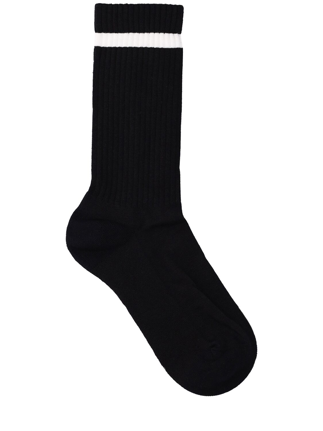 Shop Jw Anderson Logo Cotton Blend Socks In Black