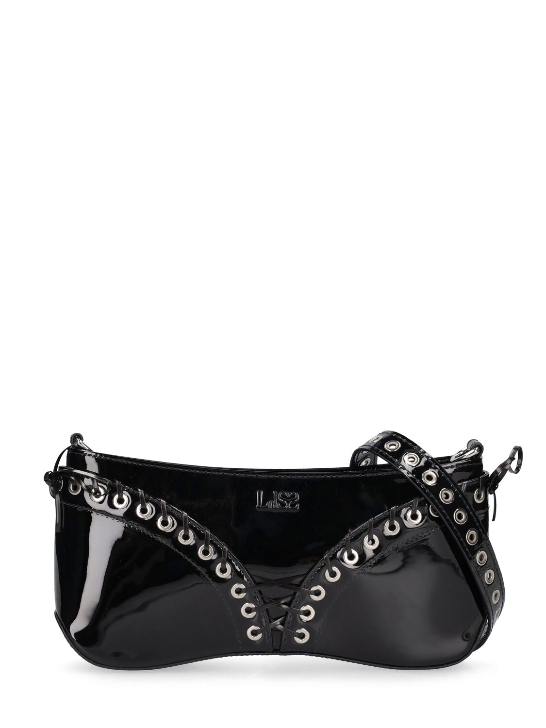 Cleavage Patent Leather Shoulder Bag