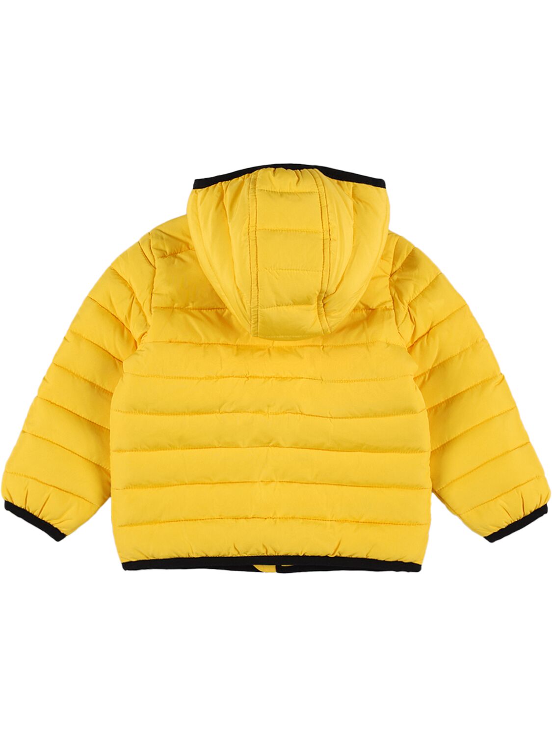Shop Diesel Nylon Puffer Jacket W/ Logo In Yellow