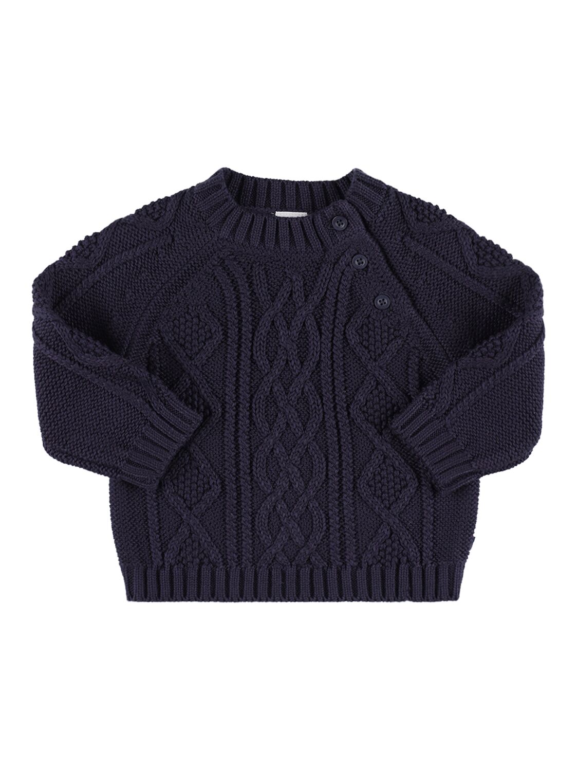 Cotton Cable Tricot Sweater – KIDS-BOYS > CLOTHING > KNITWEAR