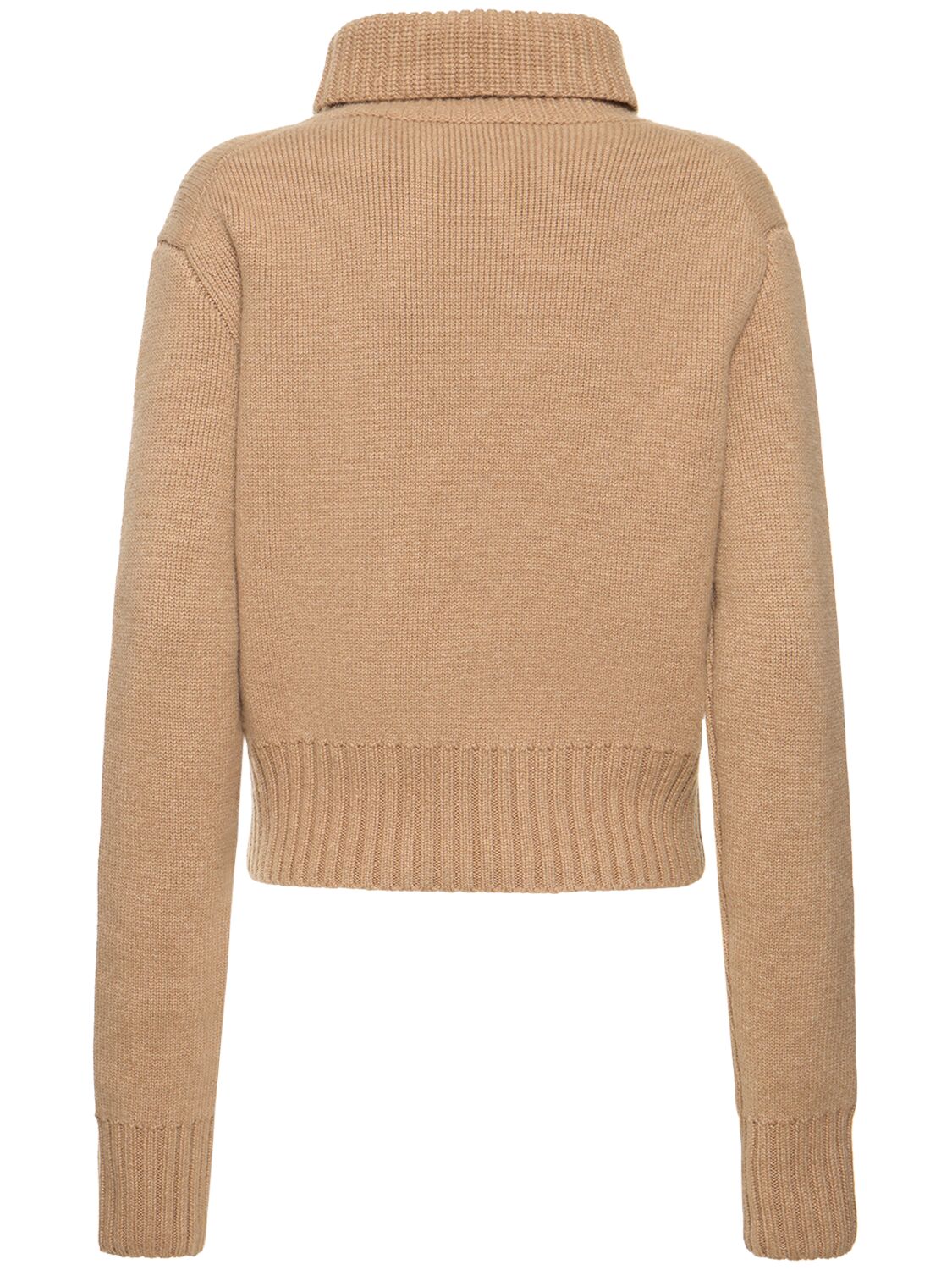 Shop Khaite Jovie Cashmere Turtleneck Sweater In Beige
