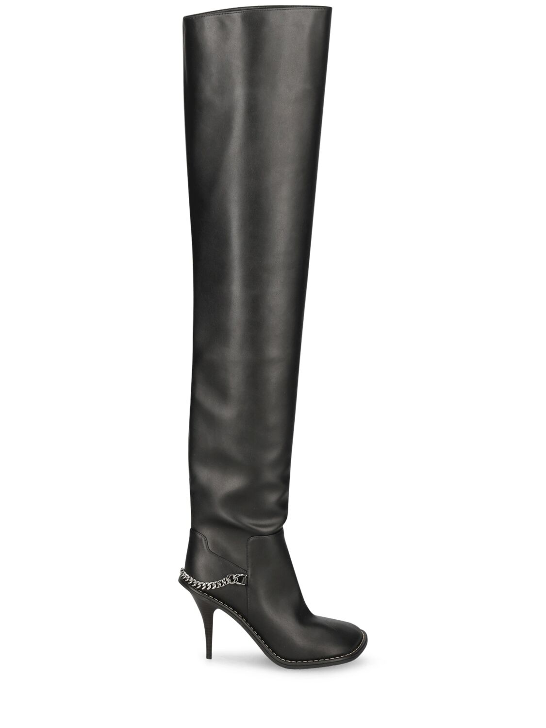 95mm Faux Leather Over-the-knee Boots image