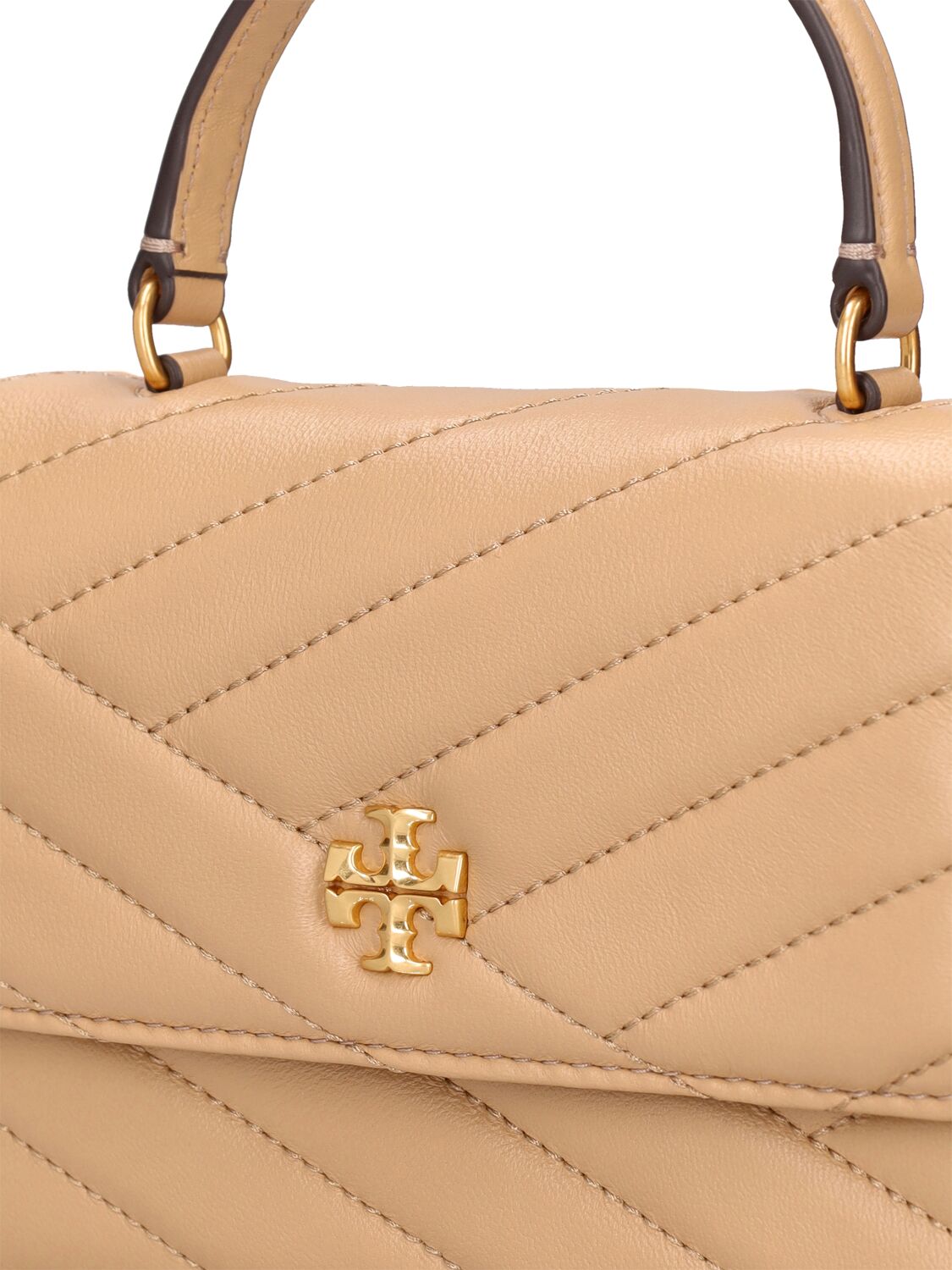 Tory Burch Women's Mini Kira Chevron Leather Top Handle Bag