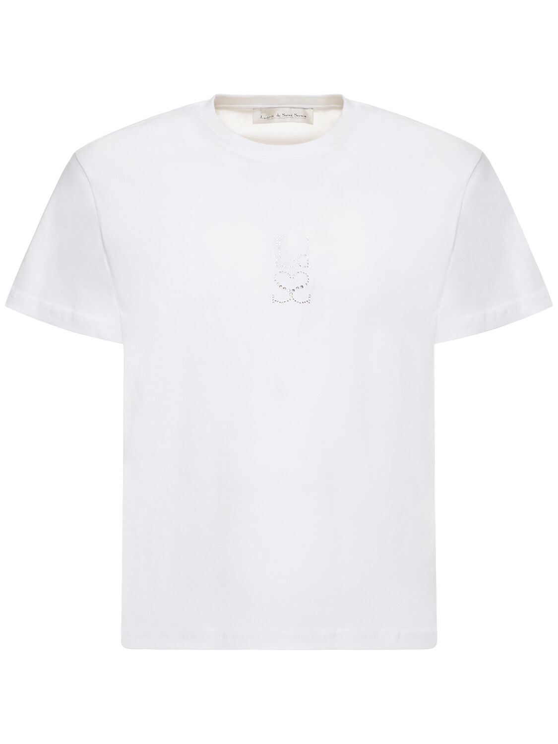 Crystal Logo Cotton T-shirt