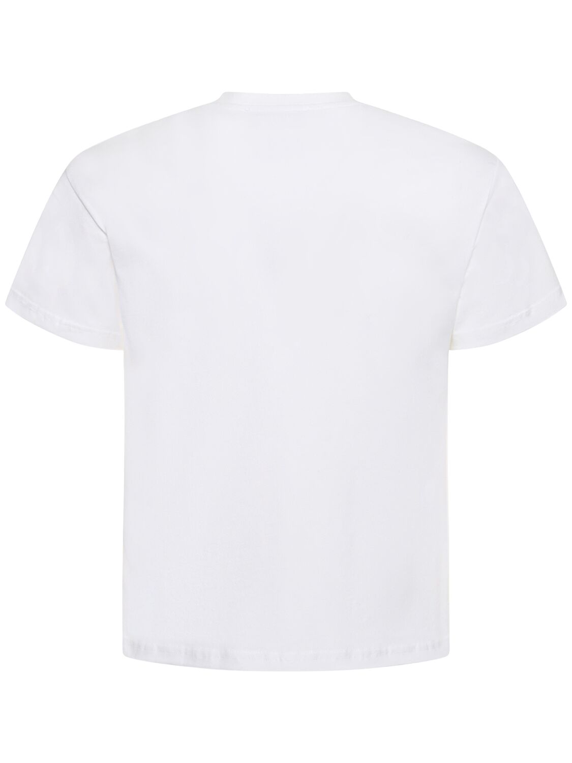 Shop Ludovic De Saint Sernin Crystal Logo Cotton T-shirt In White