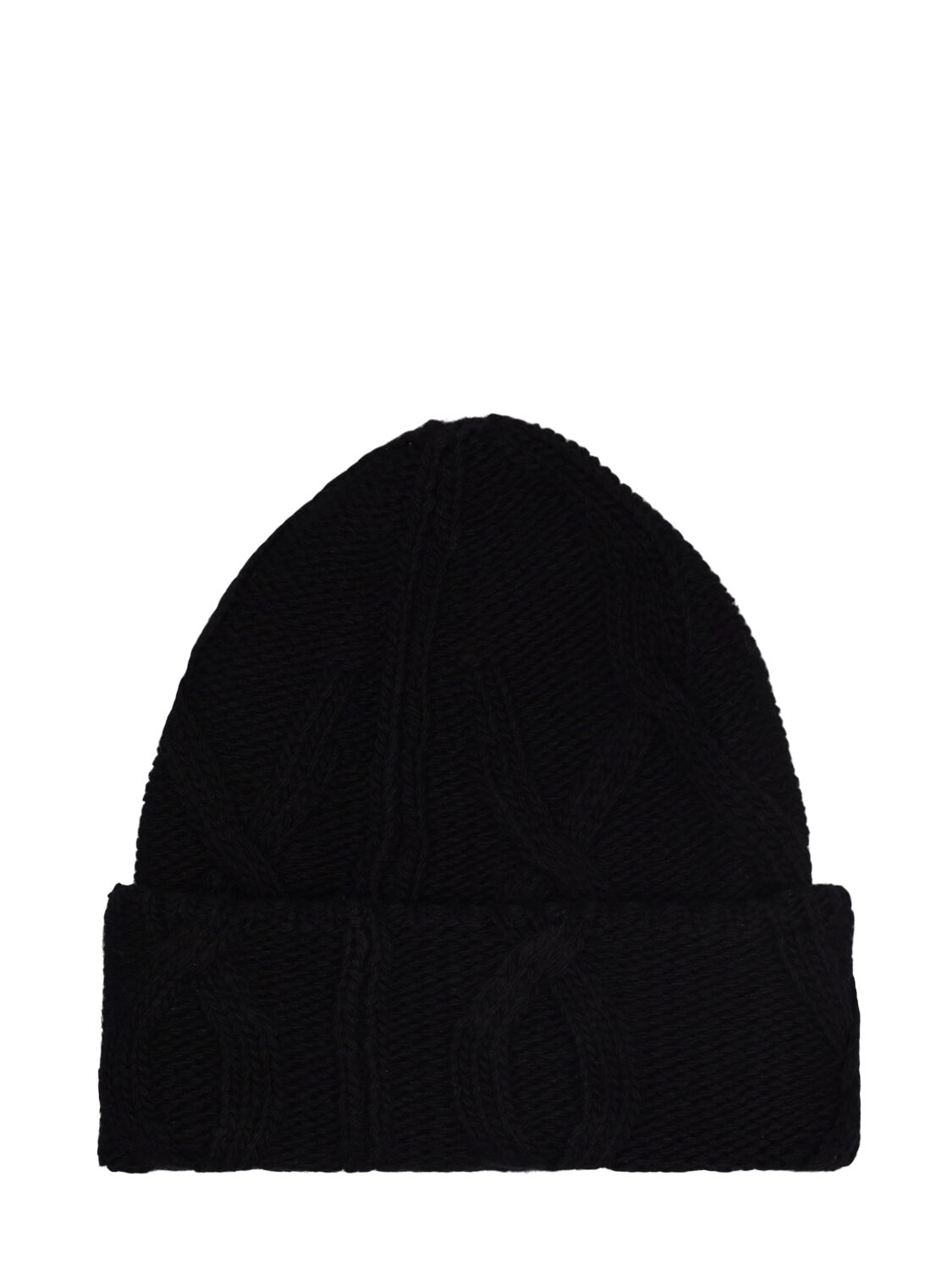 Shop Moncler Tricot Carded Wool Beanie In Black