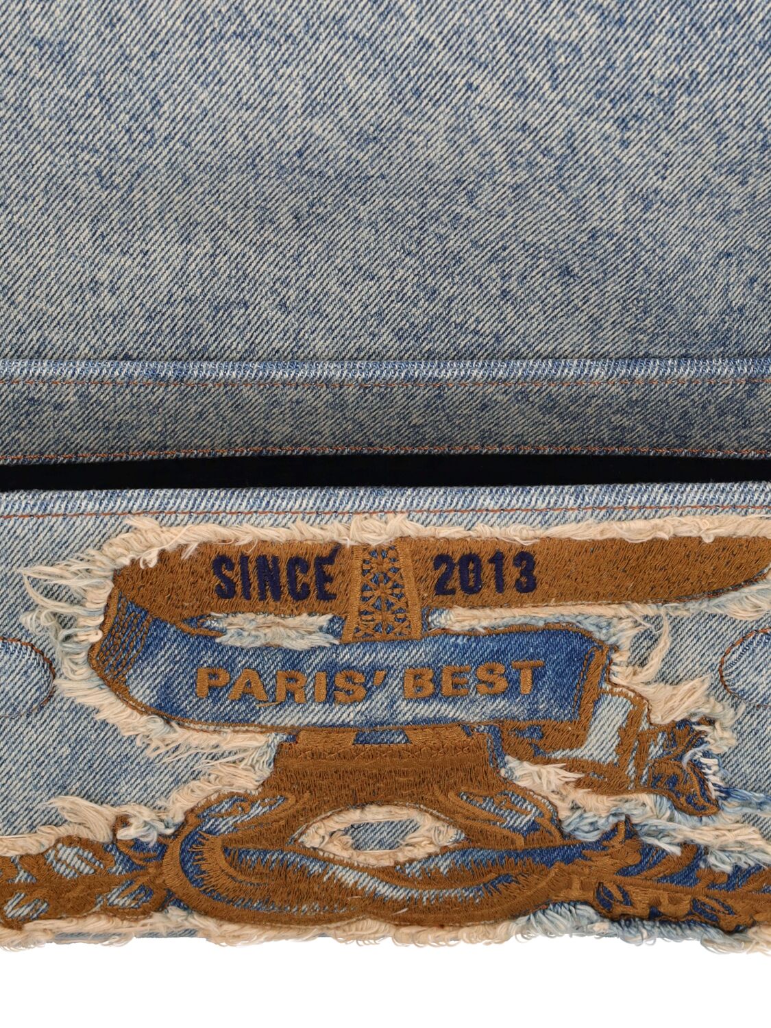 Shop Y/project Paris' Best Shoulder Bag In Vintage Ice Blu