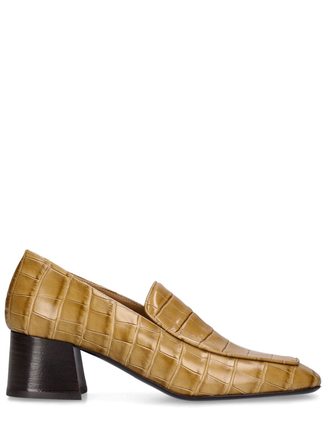 Image of The Block Heel Leather Pumps