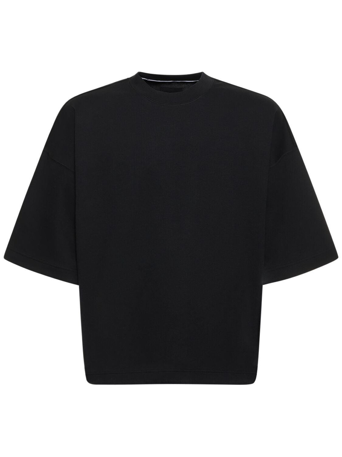 Nike Men's  Sportswear Tech Fleece Reimagined Oversized Short-sleeve Sweatshirt In Black