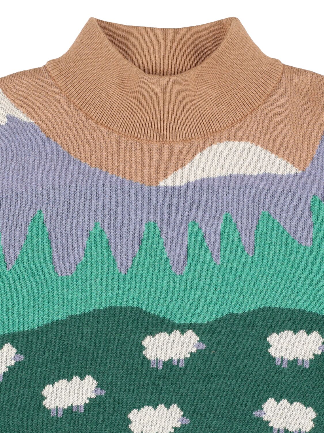 Shop Tiny Cottons Cotton & Wool Blend Knit Sweater In Multicolor