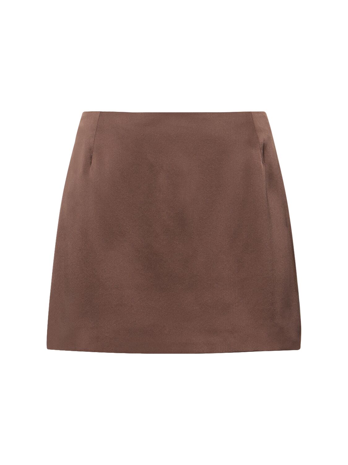 Silk Charmeuse Mini Skirt – WOMEN > CLOTHING > SKIRTS