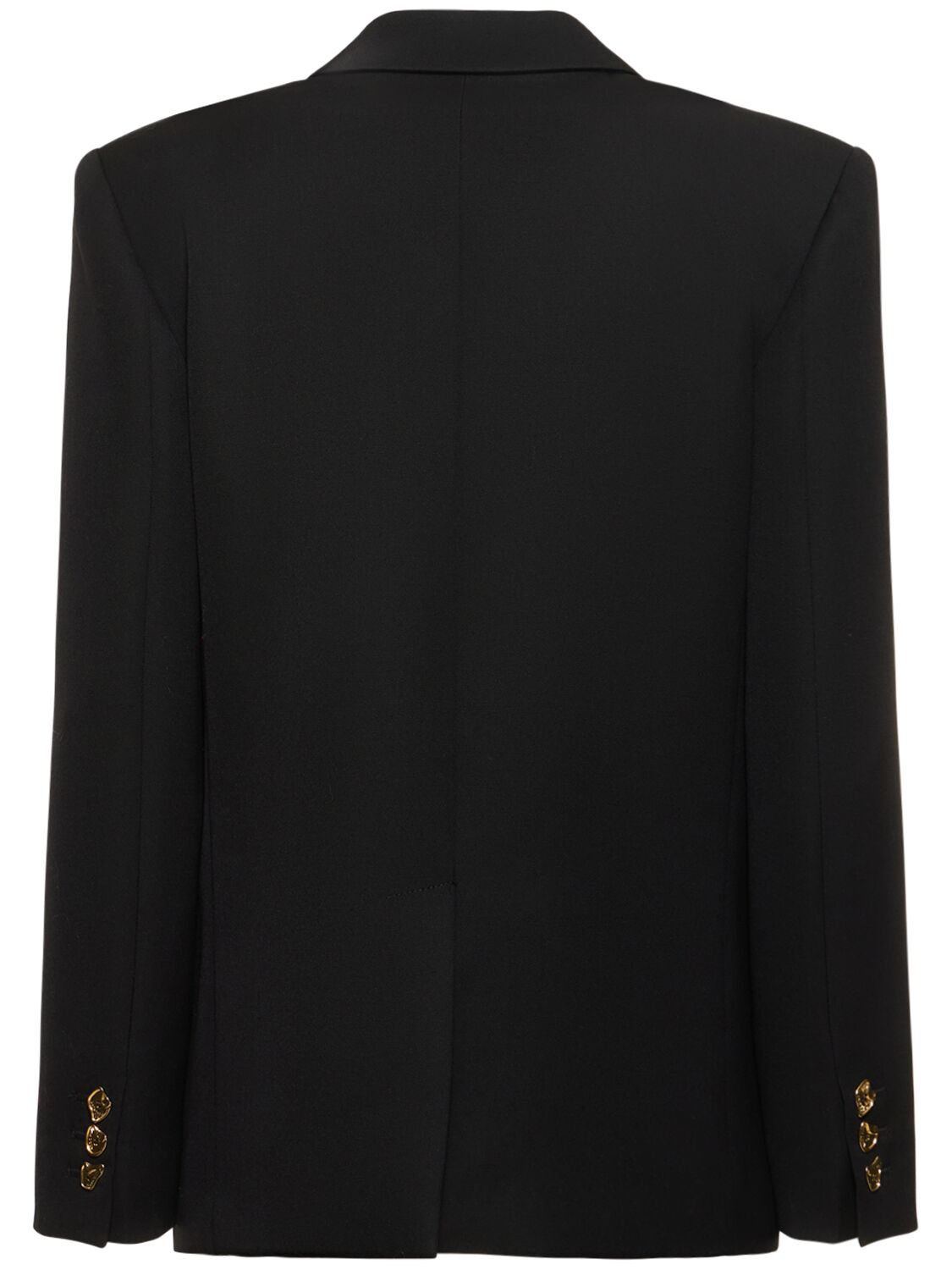 Shop Moschino Cady Double Breasted Jacket In Black