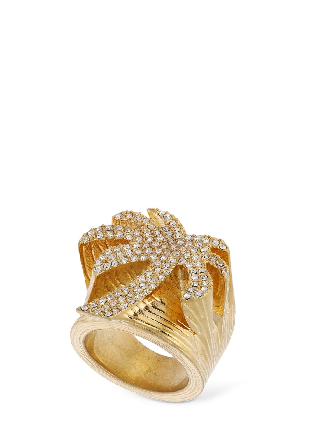Palm Crystal Ring