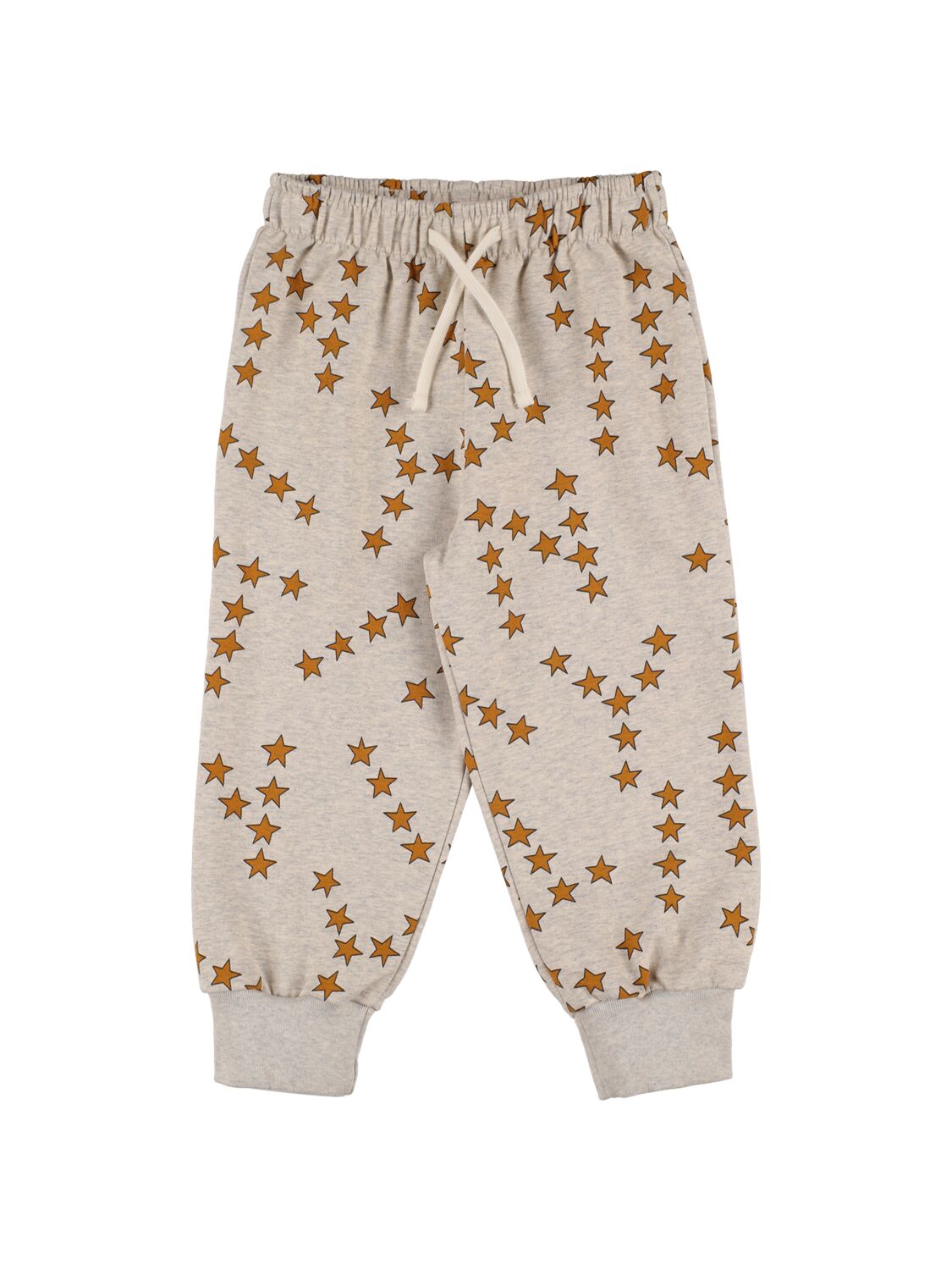 Tiny Cottons Kids' Star Print Cotton Sweatpants In Grey