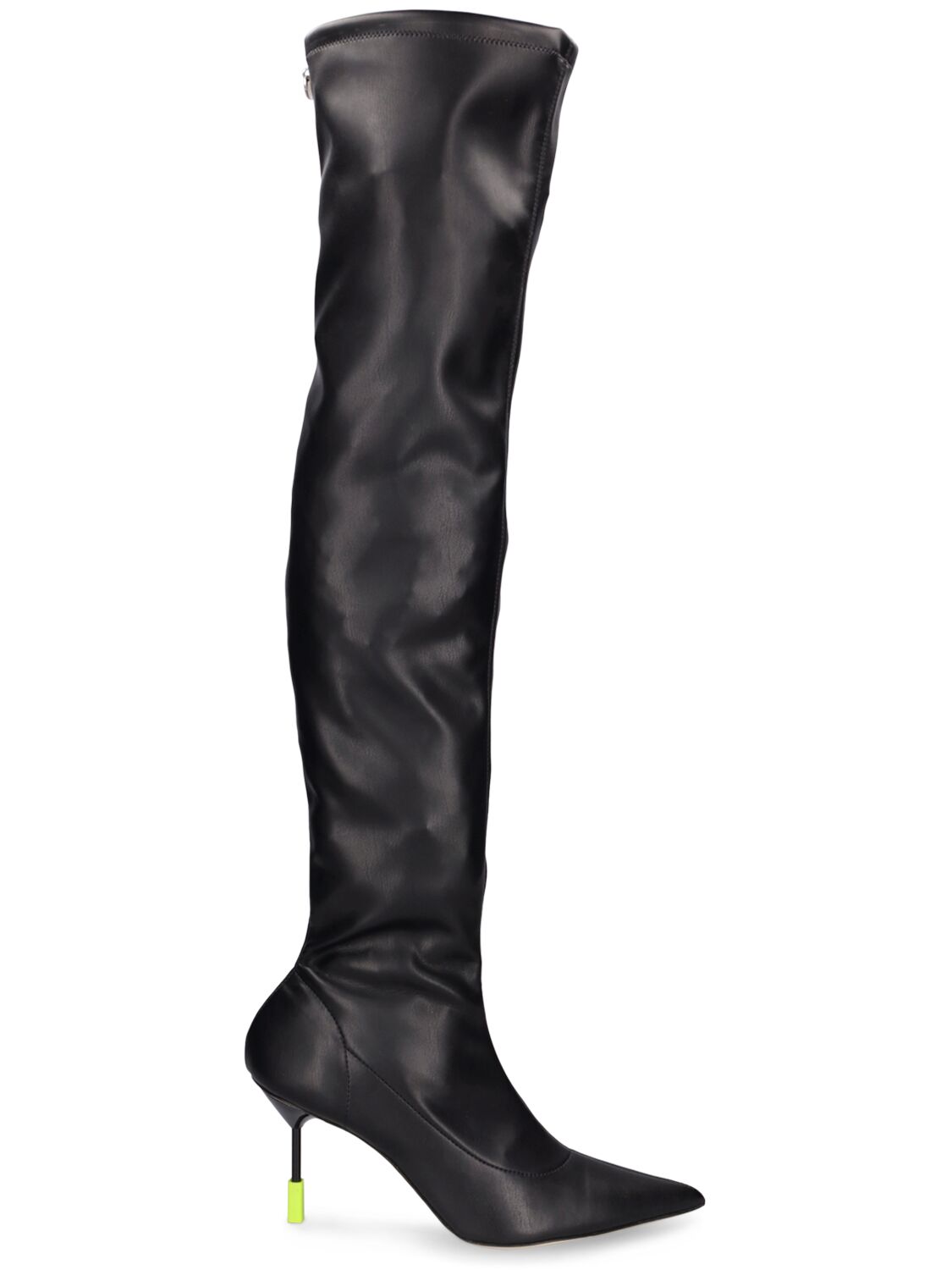 75mm Faux Leather Over-the-knee Boots – WOMEN > SHOES > BOOTS