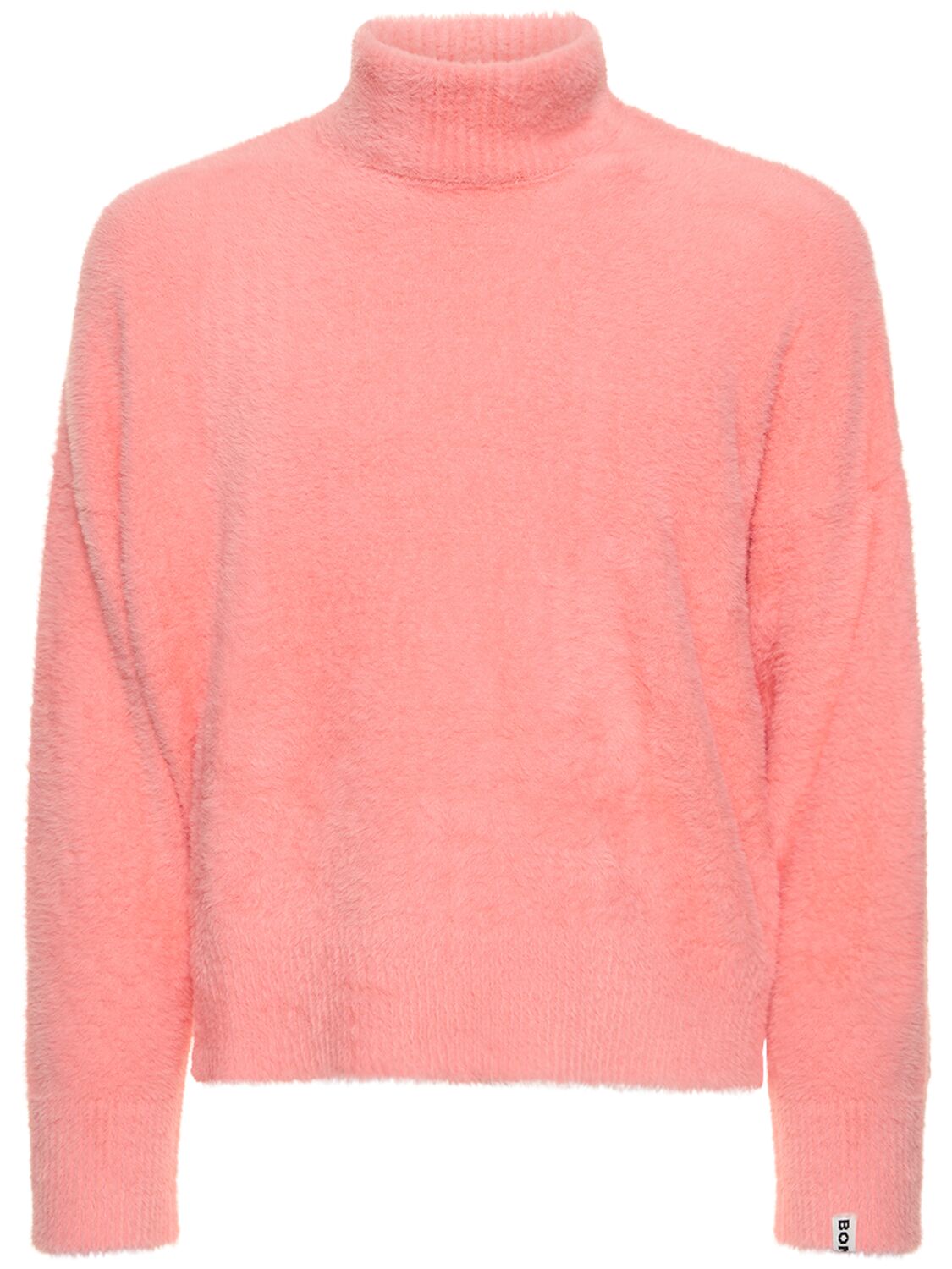 Image of Crop Oversize Knit Turtleneck Sweater