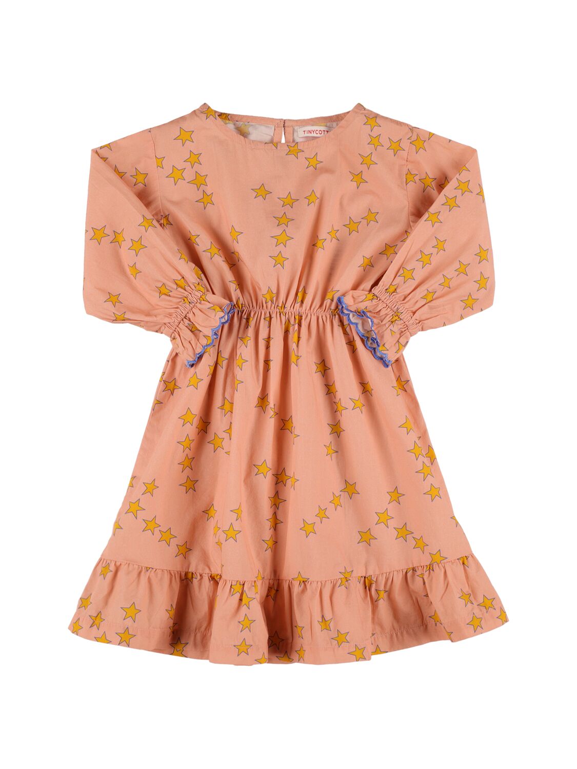 Tiny Cottons Kids' Star Print Cotton Dress In Pink