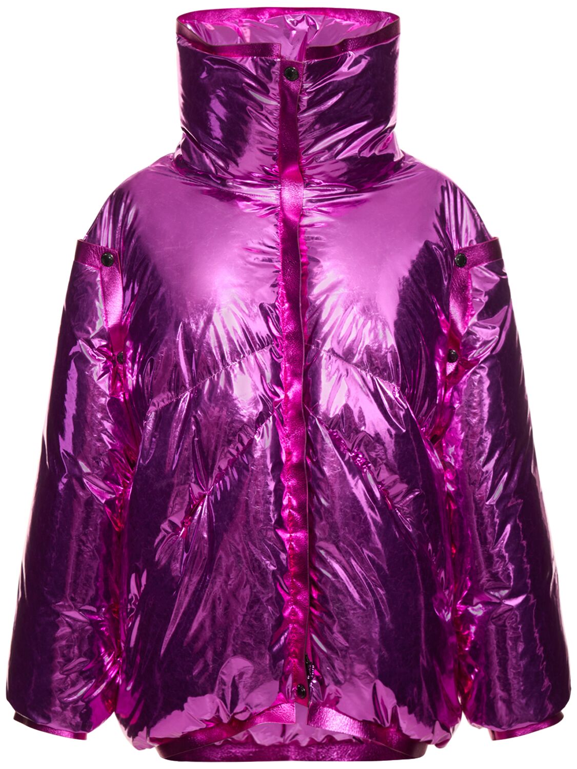 Image of Laminated Puffer Down Jacket