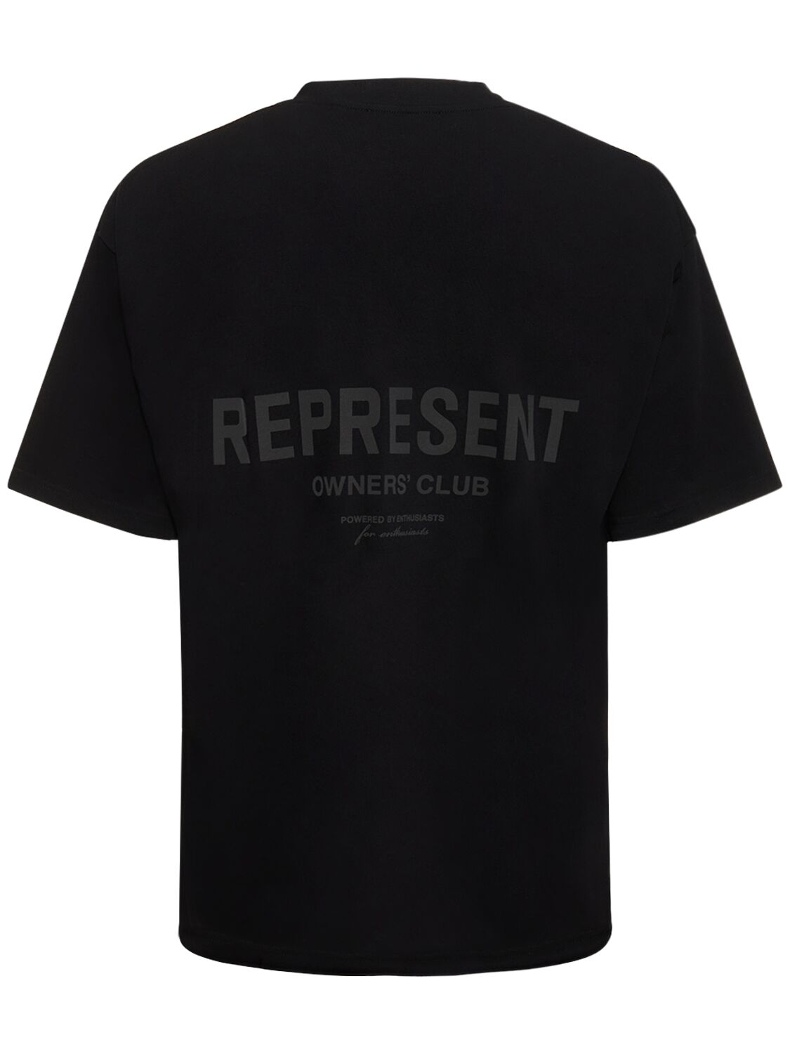 Shop Represent Owners Club Logo Cotton T-shirt In Reflective