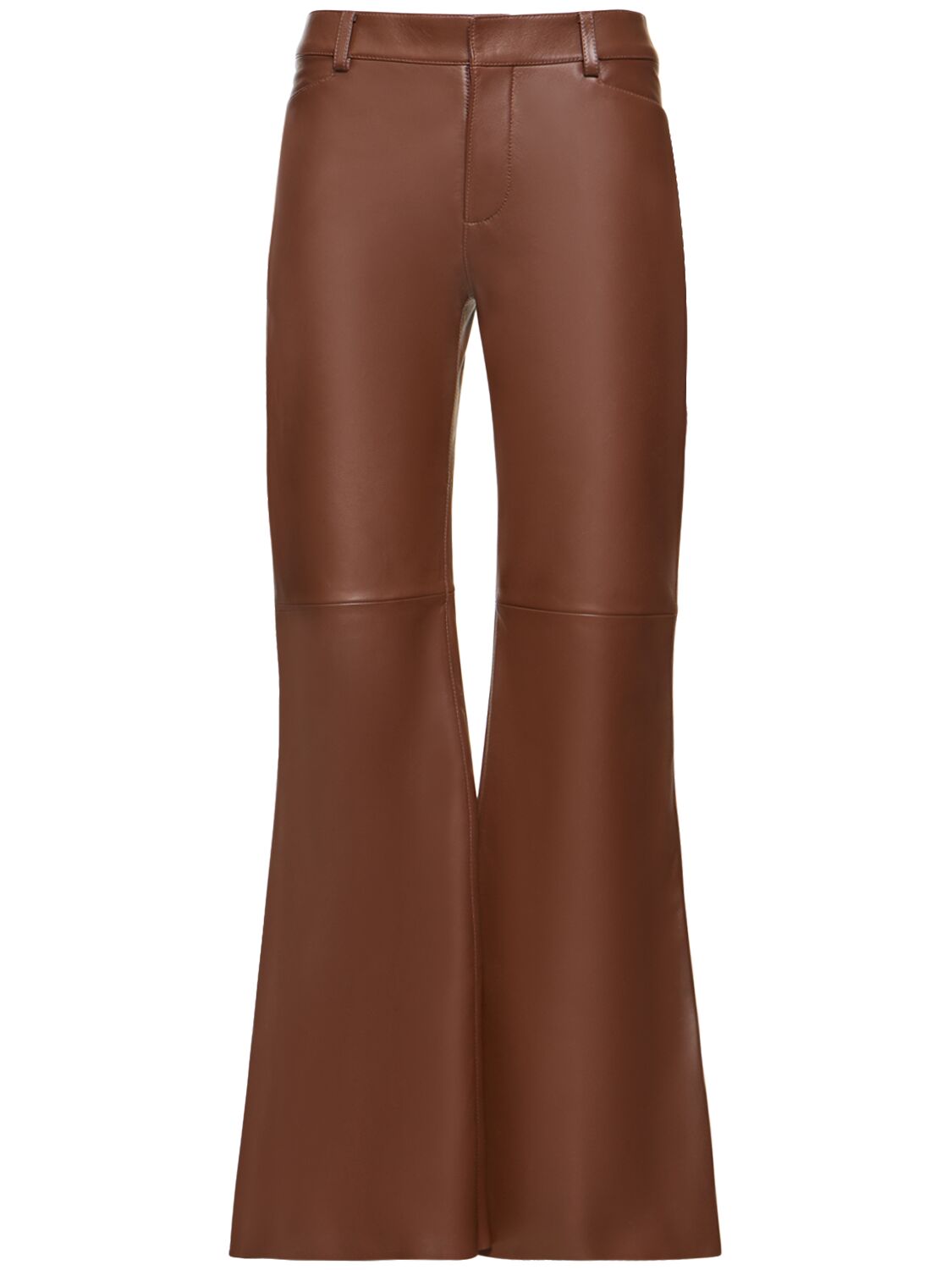 CHLOÉ Classic Nappa Leather Flared Pants