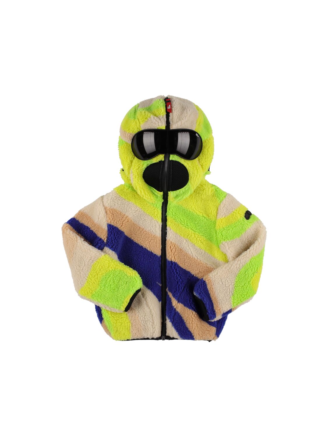Ai Riders Kids' Faux Teddy Jacquard Jacket In Multicolor