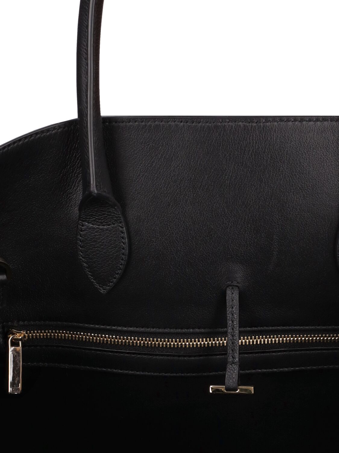 Shop Ferragamo Medium Hug Leather Tote Bag In Black