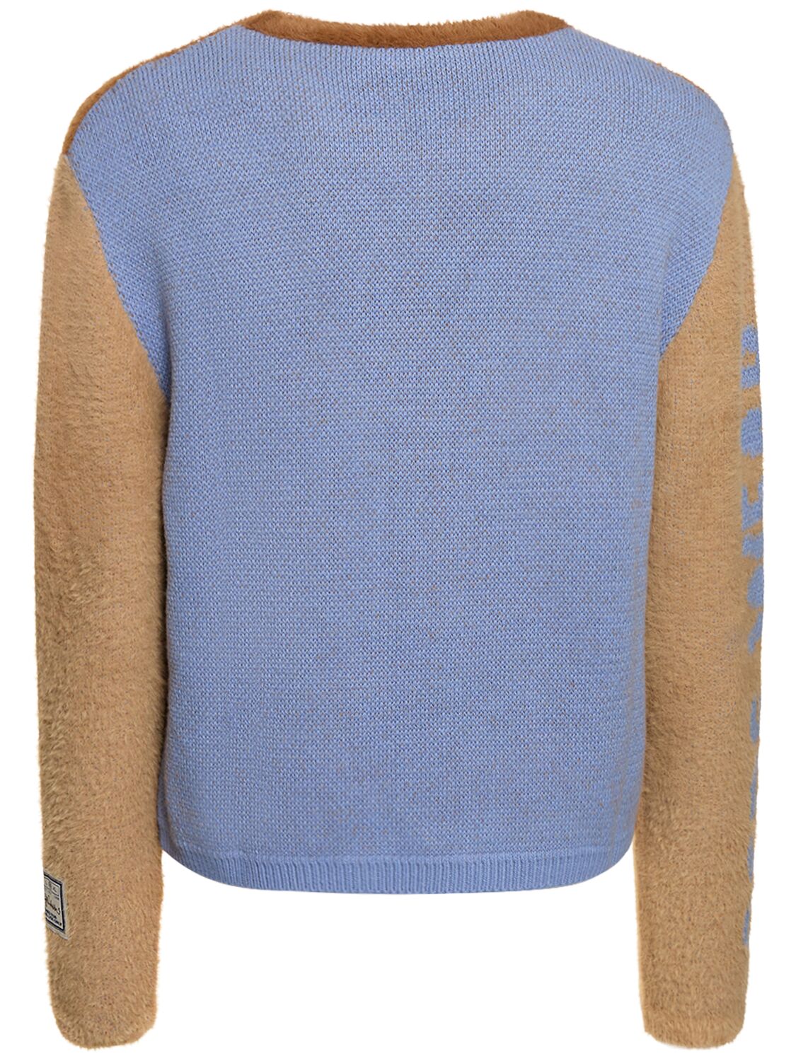 Shop Gcds Wirdo Jacquard Knit Sweater In Brown